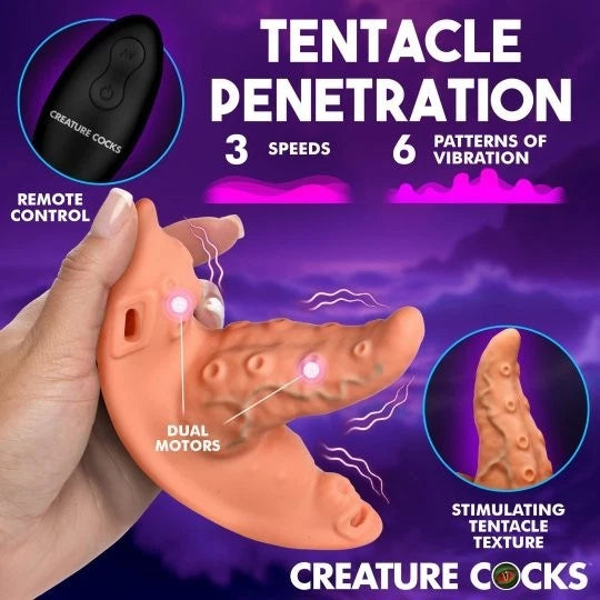 Creature Cocks Tenta Kiss Panty Vibe Harness