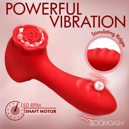 Bloomgasm Caress Rotating Bead Silicone Vibrator