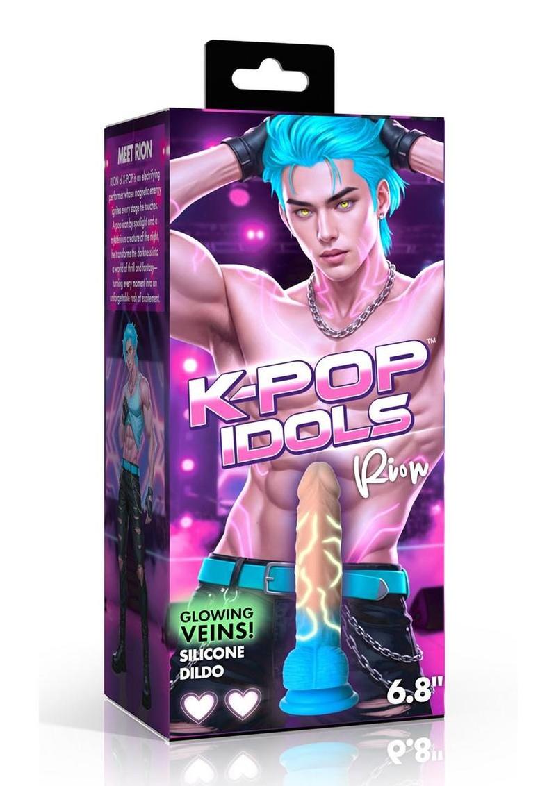 K Pop Rion Glow-in-the-Dark Silicone Dildo