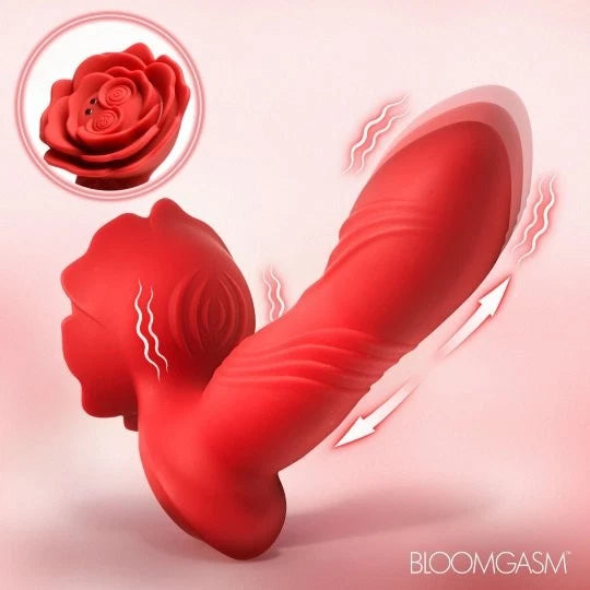 Boomgasm Rose Thrust Silicone Vibrator