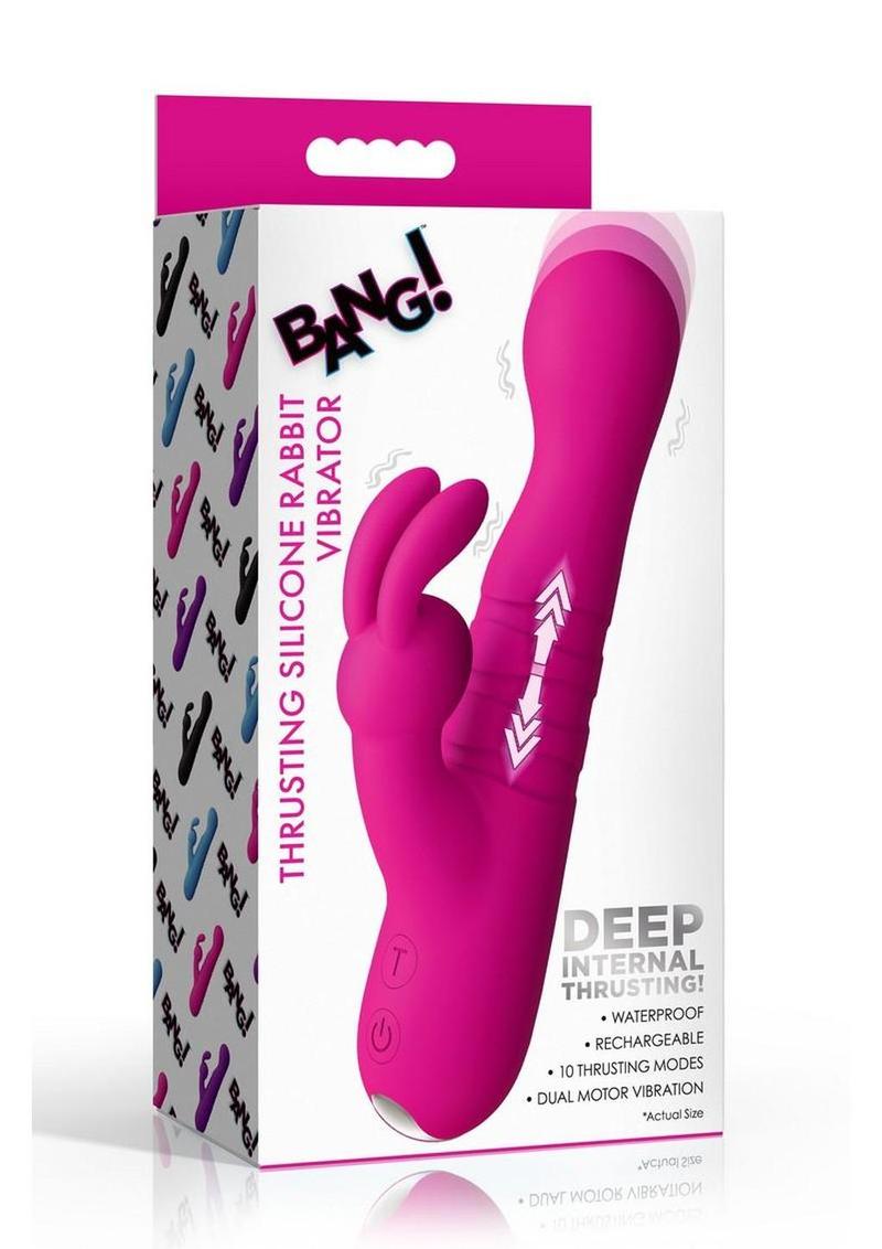 Bang! Thrusting Silicone Rabbit Vibrator
