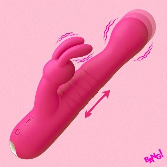 Bang! Thrusting Silicone Rabbit Vibrator