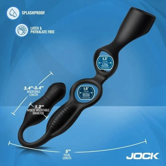 Jock Hype Max Thrusting Anal Plug Cock Ring