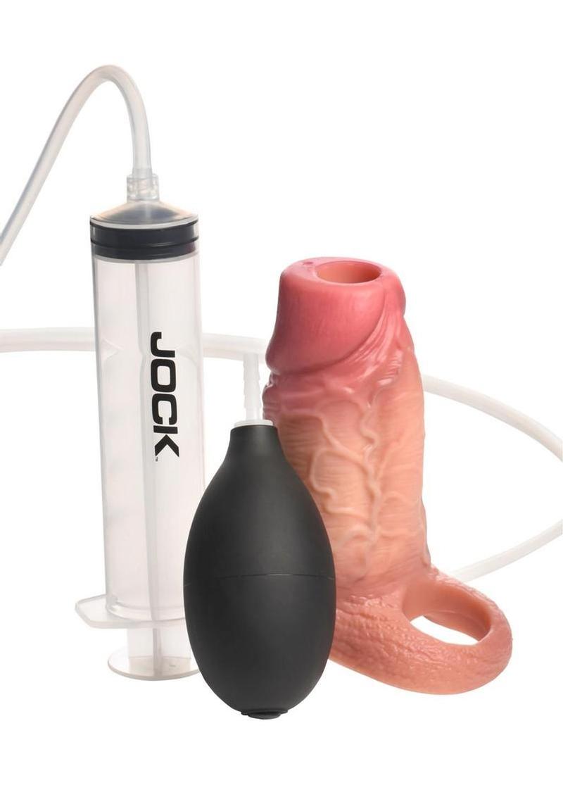 Jock Squirting Penis Enhancer with Ball Strap
