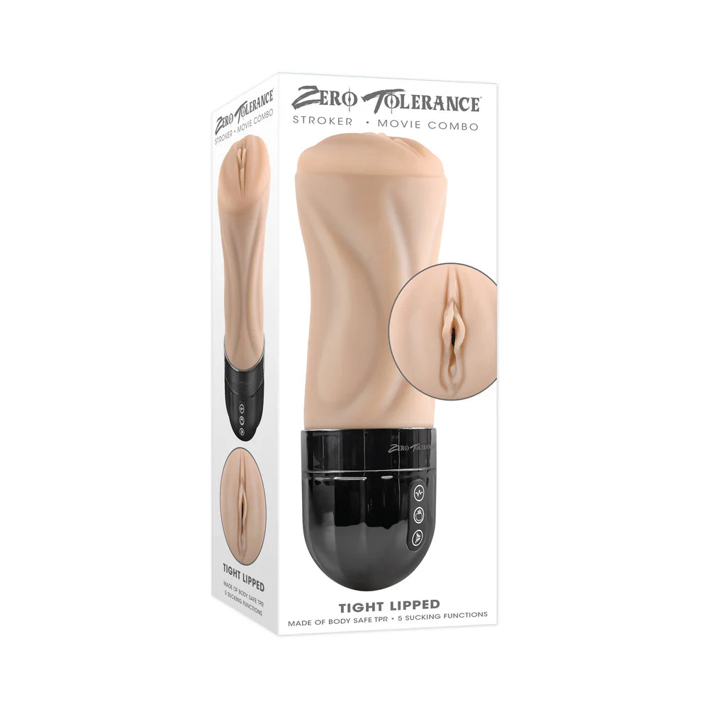 Zero Tolerance Tight Lipped Rechargeable Stroker with Suction