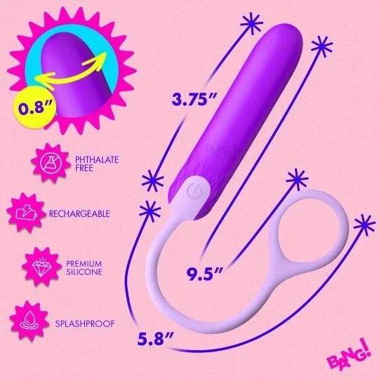 Bang Rechargeable Silicone Bullet with Cord