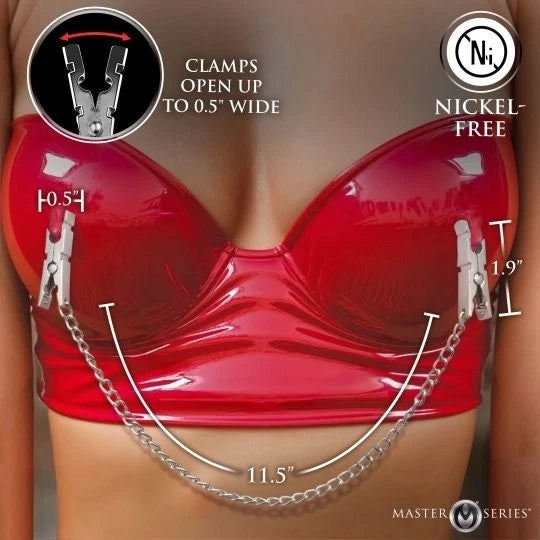 Master Series Naughty Pleasure Nipple Clamps
