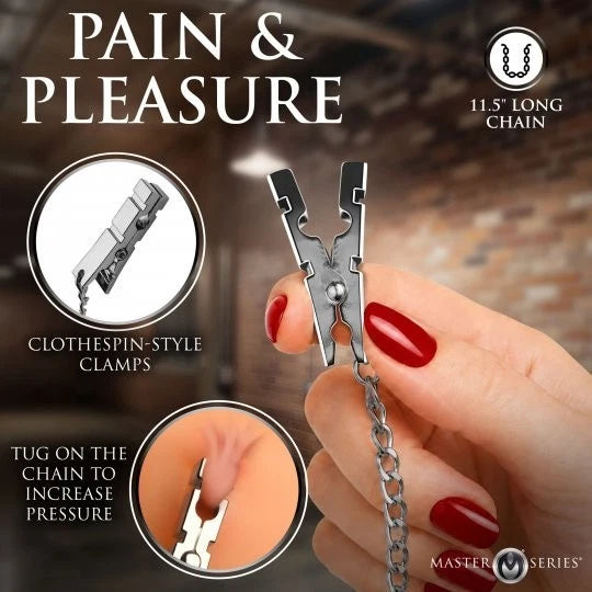 Master Series Naughty Pleasure Nipple Clamps