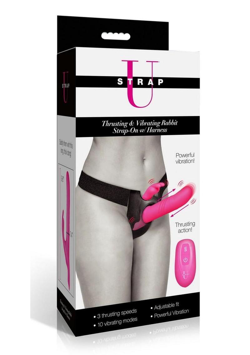 Strap U Thrusting Rabbit Strap-On Harness