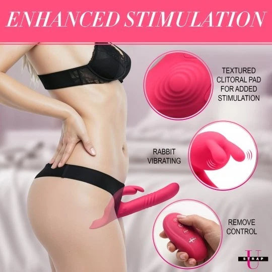 Strap U Thrusting Rabbit Strap-On Harness