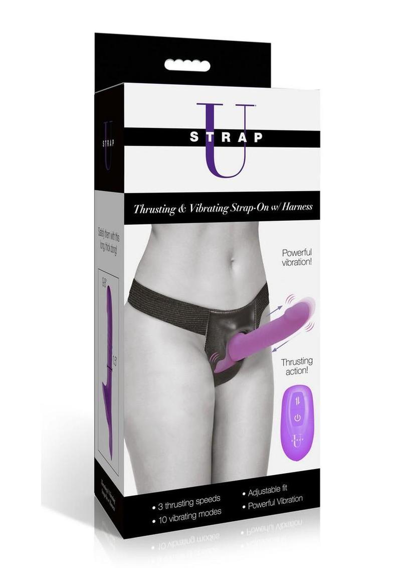 Strap U Thrusting Strap-On Harness with Remote
