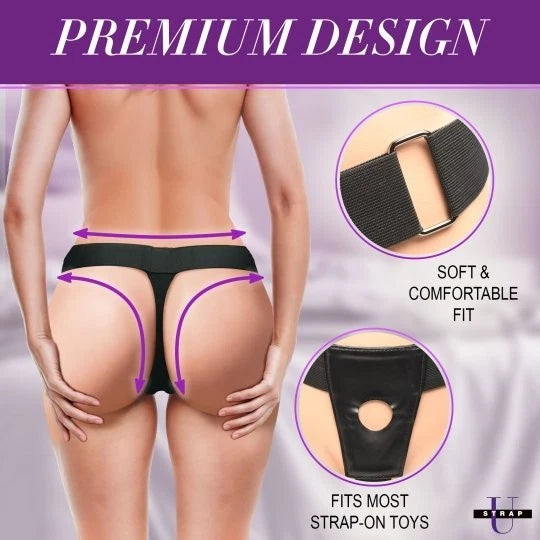 Strap U Thrusting Strap-On Harness with Remote