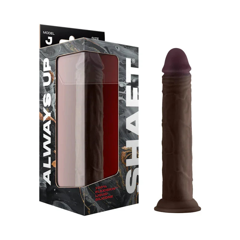 Shaft Model J: 9.5 in. Dual Density Silicone Dildo
