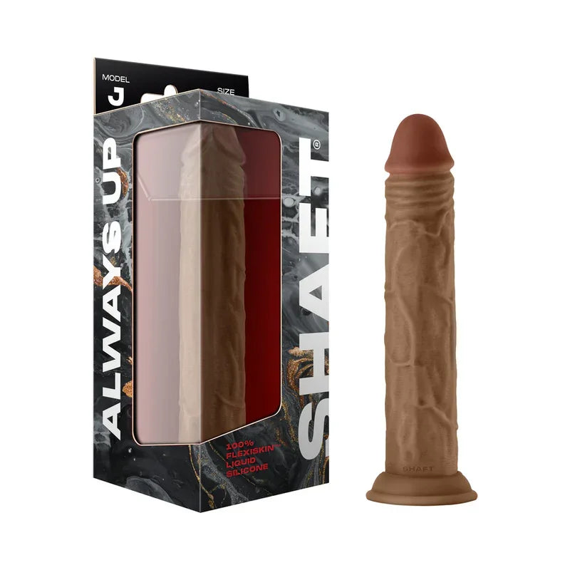 Shaft Model J: 9.5 in. Dual Density Silicone Dildo