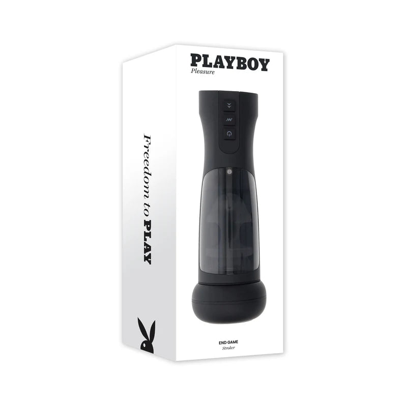 Playboy End Game Rechargeable Warming Stroker with UV Stand