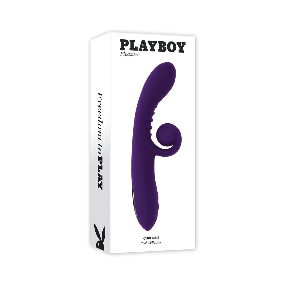 Playboy Curlicue Rechargeable Dual Stim Vibrator Silicone