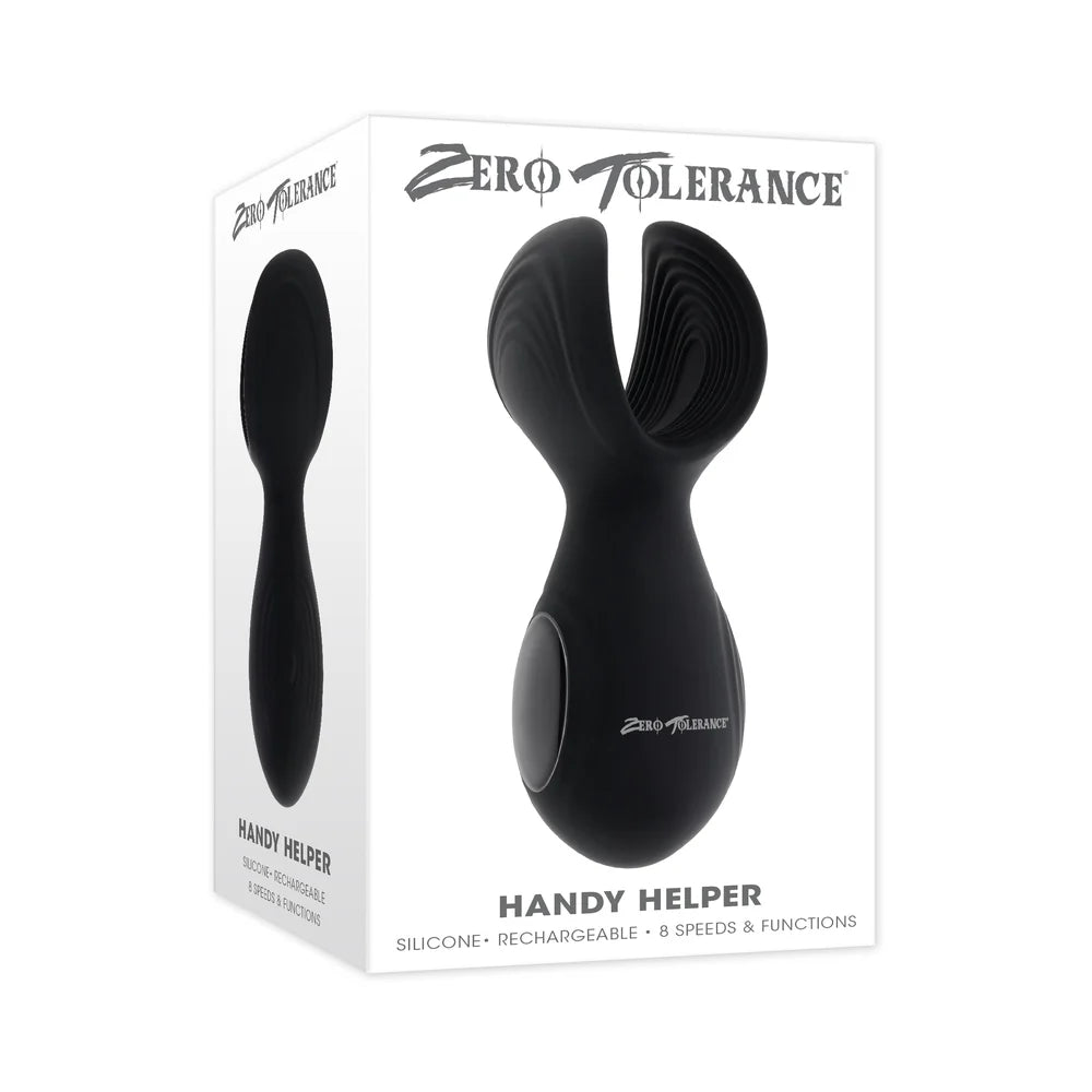 Zero Tolerance Handy Helper Rechargeable Vibrating Stroker Silicone