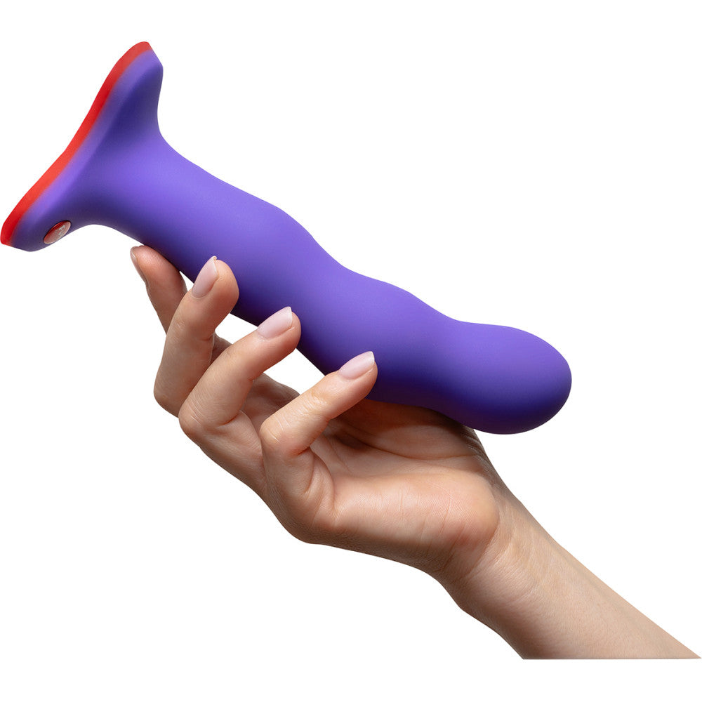Fun Factory Bouncer Silicone Rumbling Dildo with Weighted Balls