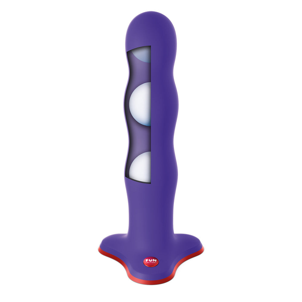 Fun Factory Bouncer Silicone Rumbling Dildo with Weighted Balls