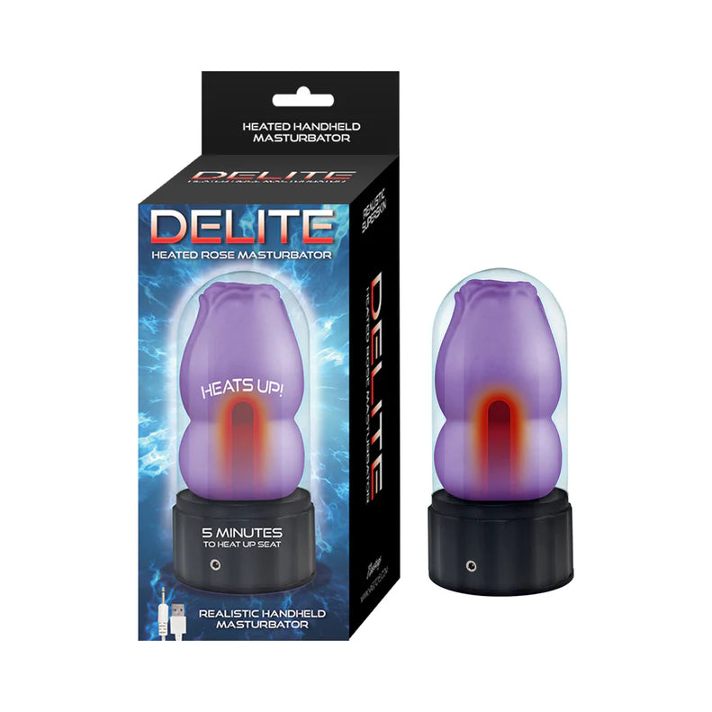 Delite Heated Rose Rechargeable Masturbator