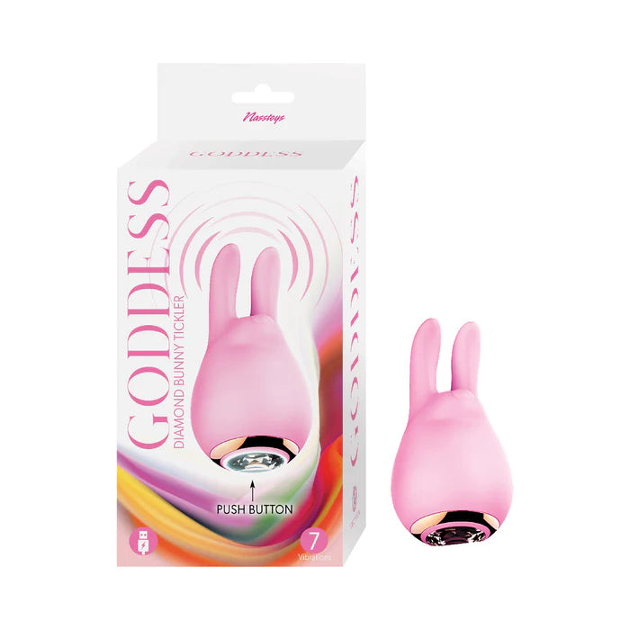 Goddess Diamond Rechargeable Silicone Bunny Tickler