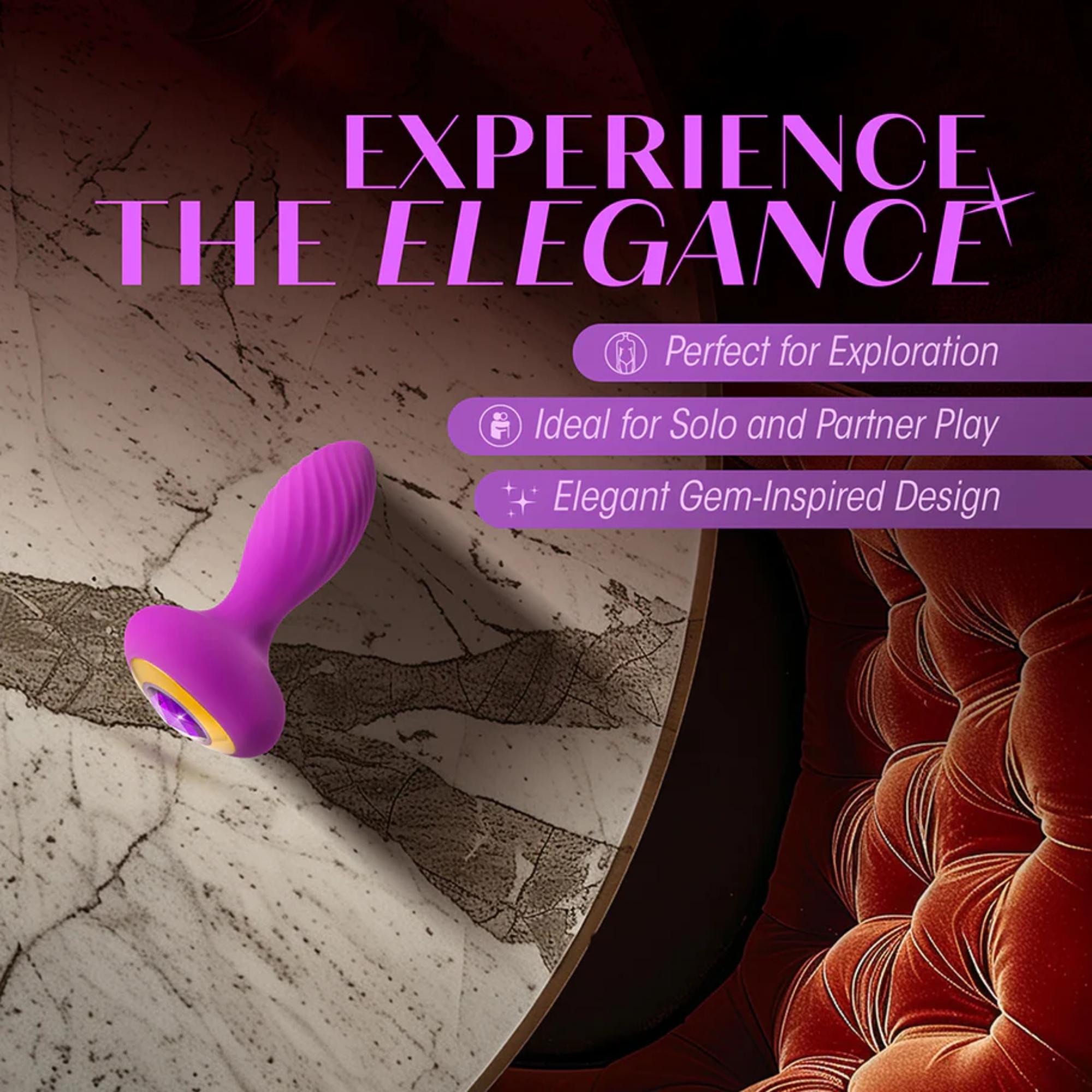Oh My Gem Charm Rechargeable Silicone Anal Plug