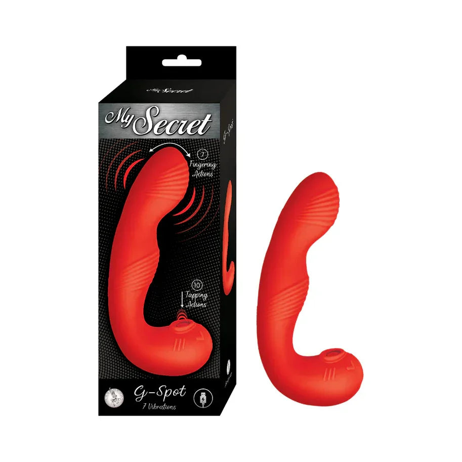 My Secret G-Spot Rechargeable Silicone Vibrator with Clitoral Stimulator