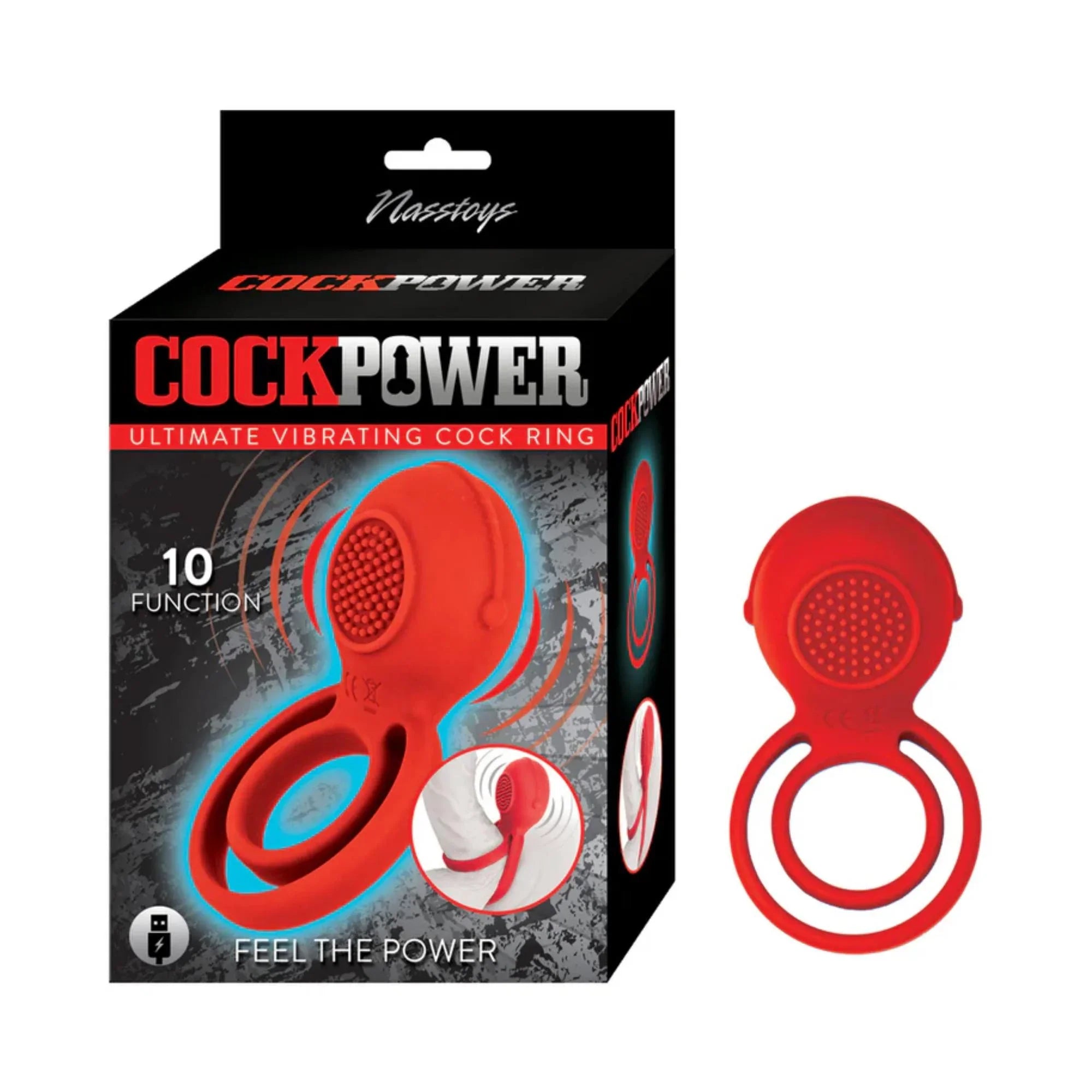 Cockpower Ultimate Vibrating Rechargeable Silicone Cock Ring
