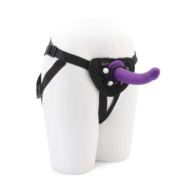 Together TILT Silicone Dildo & Harness Set 6.5in