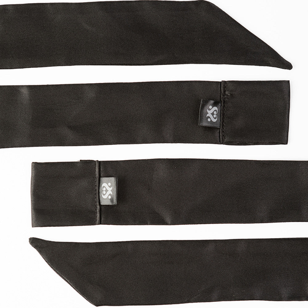 SEI MIO Nights in Tied Satin Restraints – Silk Sash Tie Set (2 Pack)