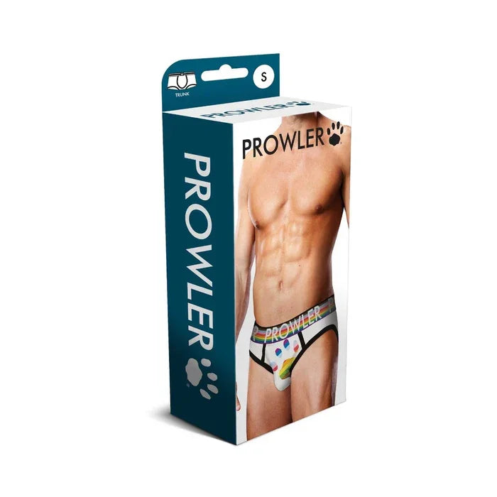 Prowler White Oversized Paw Brief - White/Rainbow
