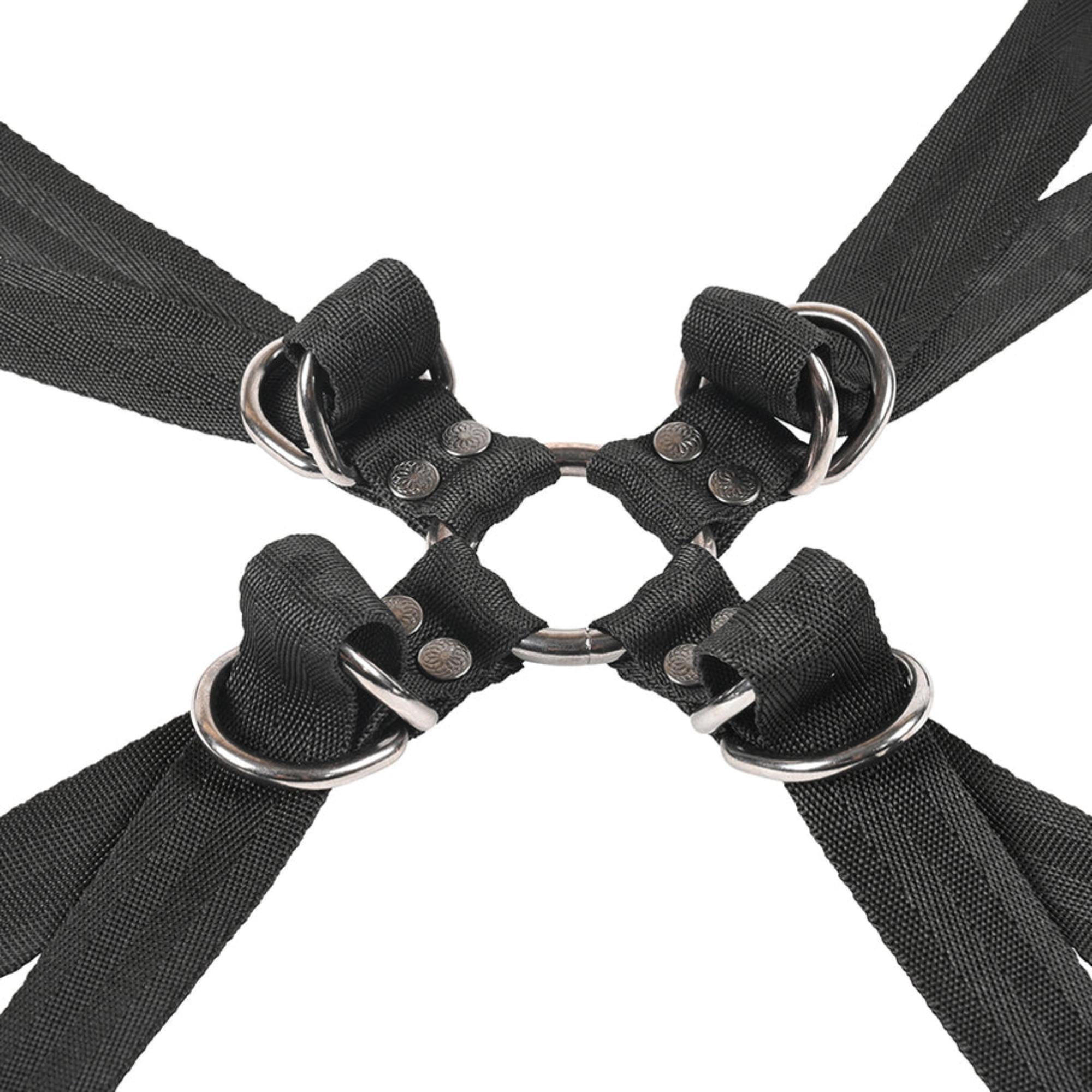 Sportsheets Velvet Noir Adjustable Hog Tie & Cuff Set