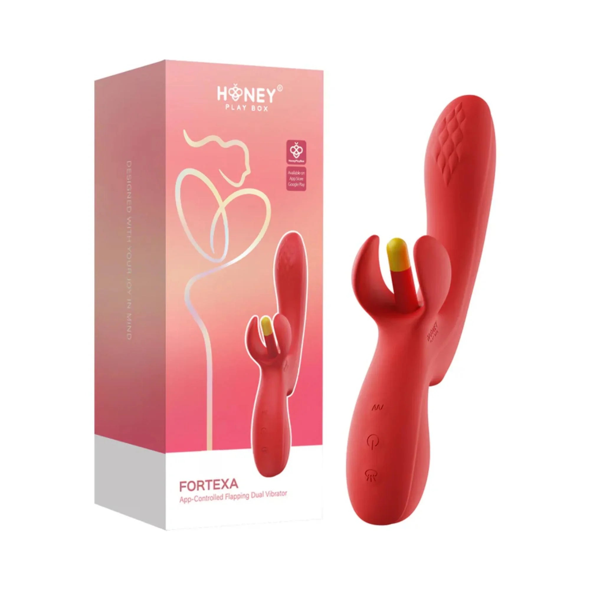 Fortexa Kinky Finger Flapping Rechargeable Silicone Clit & G-Spot Vibr Fortexa Kinky Finger Flapping Rechargeable Silicone Clit & G-Spot Vibr