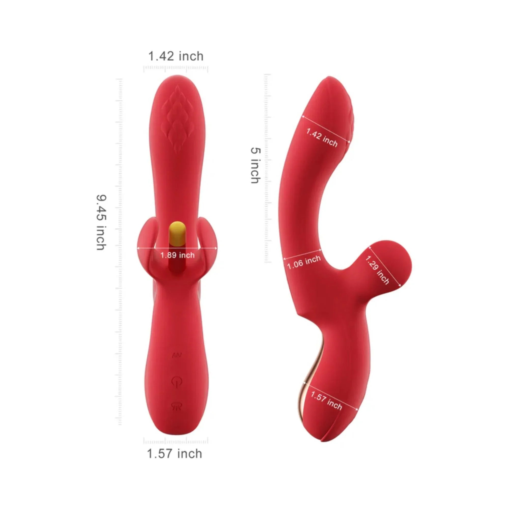 Fortexa Kinky Finger Flapping Rechargeable Silicone Clit & G-Spot Vibr Fortexa Kinky Finger Flapping Rechargeable Silicone Clit & G-Spot Vibr