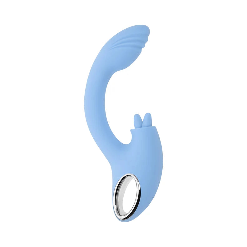 Playboy Sapphire Sky Rabbit Vibrator – Rechargeable Silicone Dual Stimulator