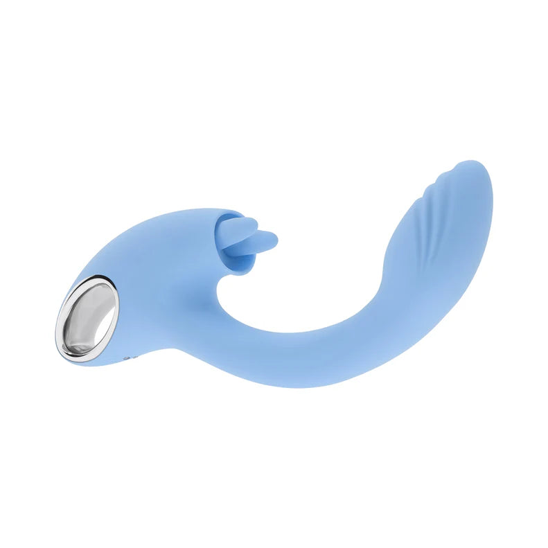 Playboy Sapphire Sky Rabbit Vibrator – Rechargeable Silicone Dual Stimulator