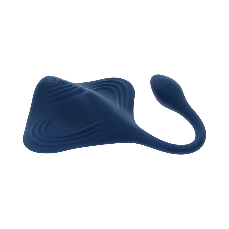 Gender X Daily Grind Rechargeable Silicone Vibrator – Dual Stim Stingray Design