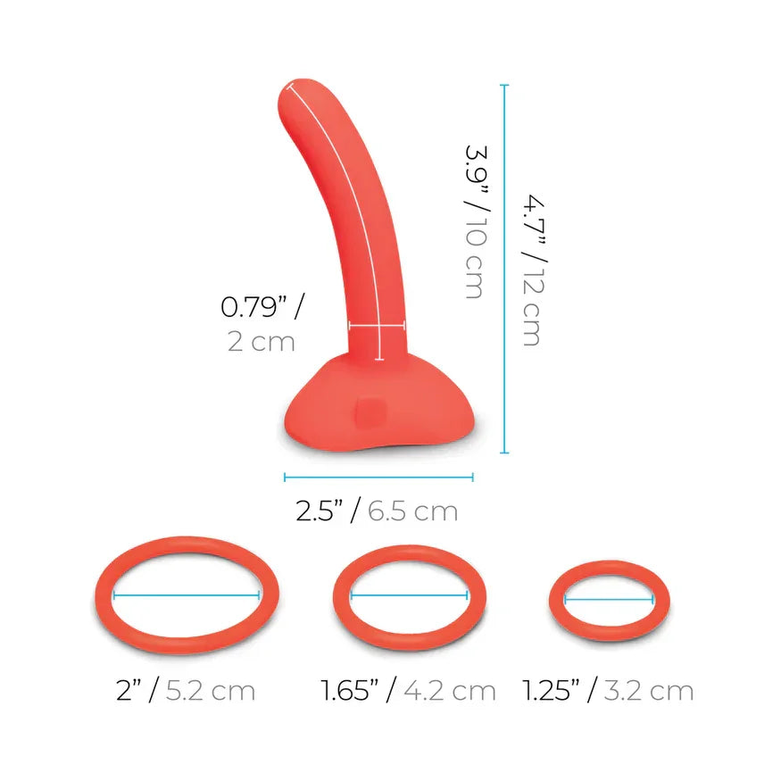 B Vibe Beginner Strap On Harness Set with Silicone Dildo Peg 5in