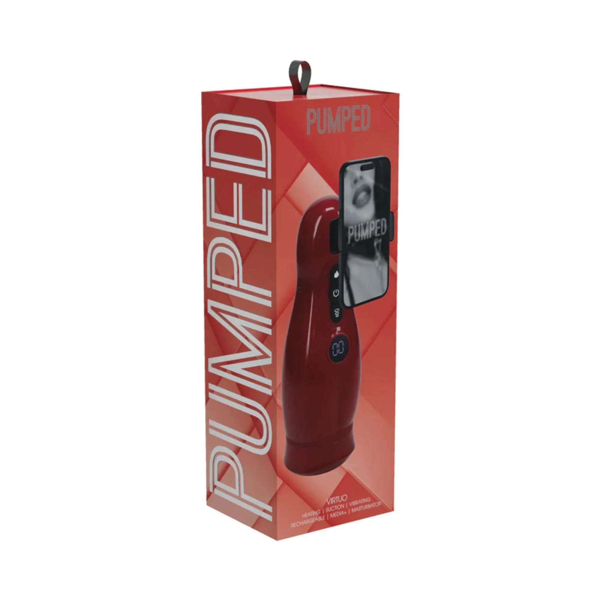 Pumped Virtuo 10 Function Rechargeable Masturbator with Phone Attachment