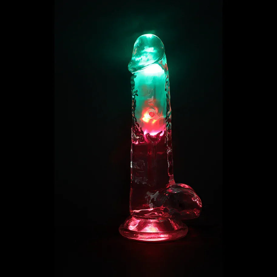 RealRock Wireless Rechargeable Remote Control Vibrating 8 in. Dildo with Balls