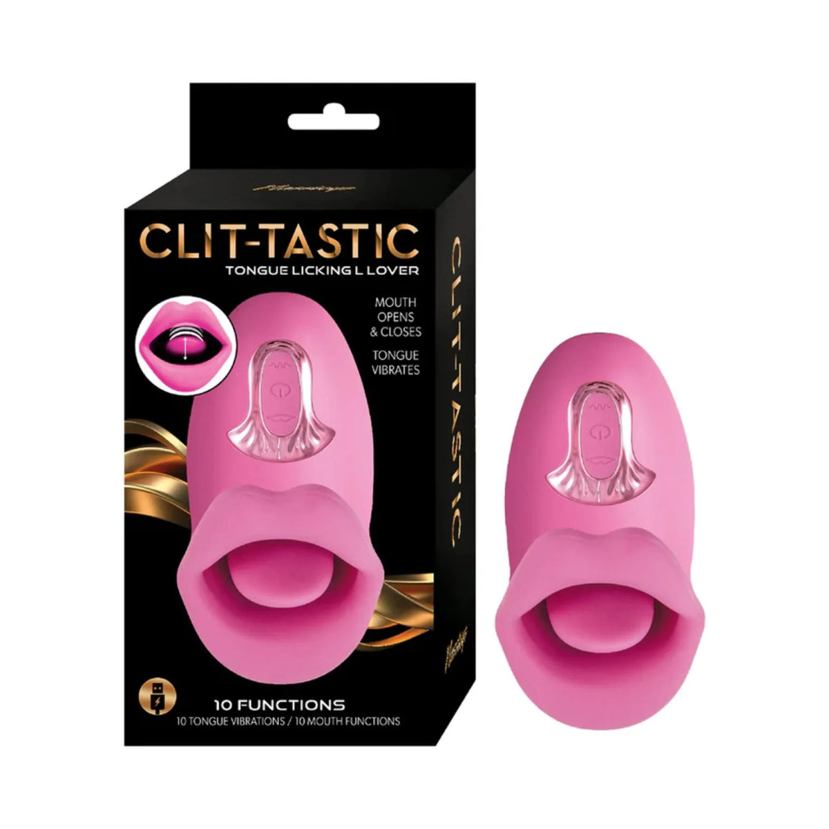 Clit-Tastic Tongue Licking Lover Rechargeable Silicone Stimulator Clit-Tastic Tongue Licking Lover Rechargeable Silicone Stimulator