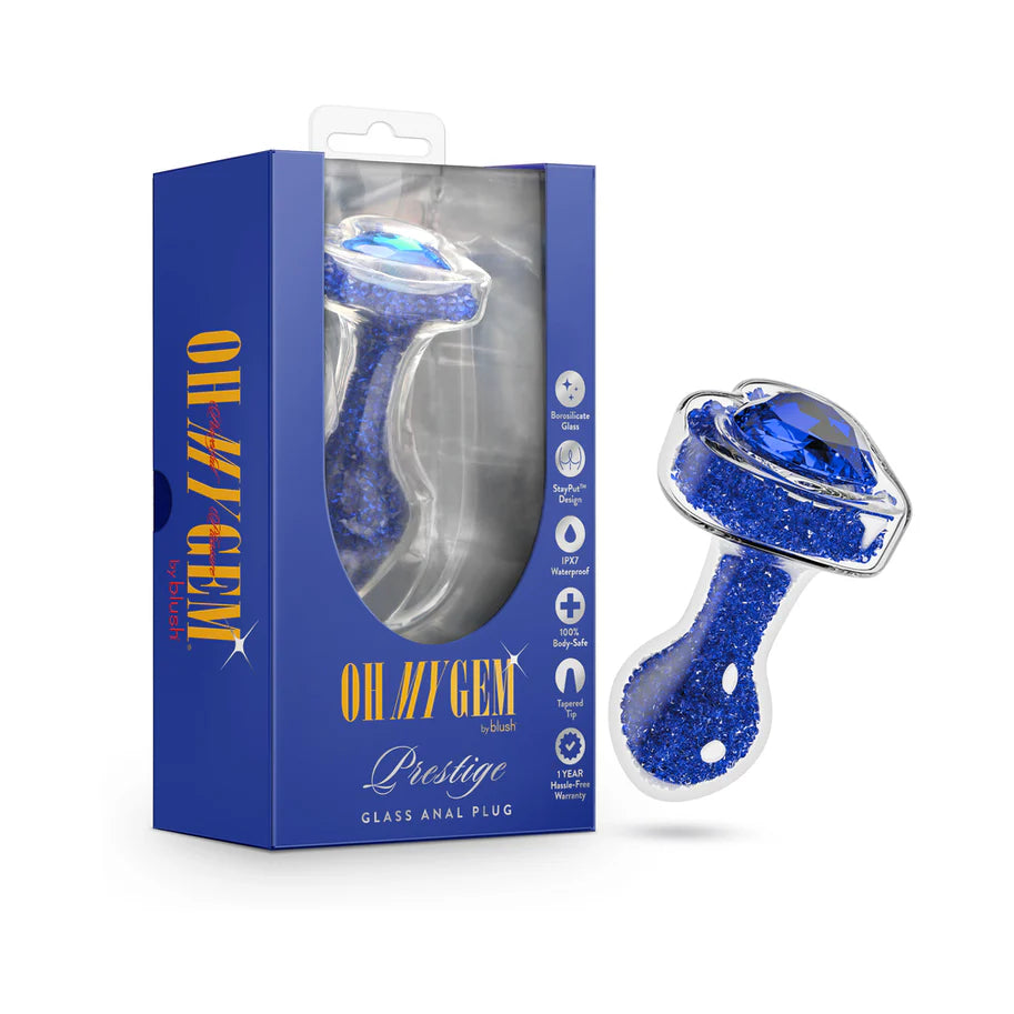 Oh My Gem Prestige Glass Anal Plug