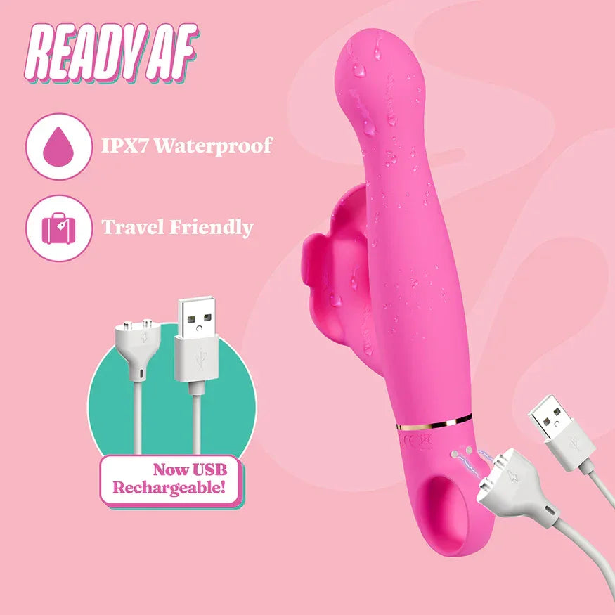 Aria Naughty AF Rechargeable Silicone Vibe