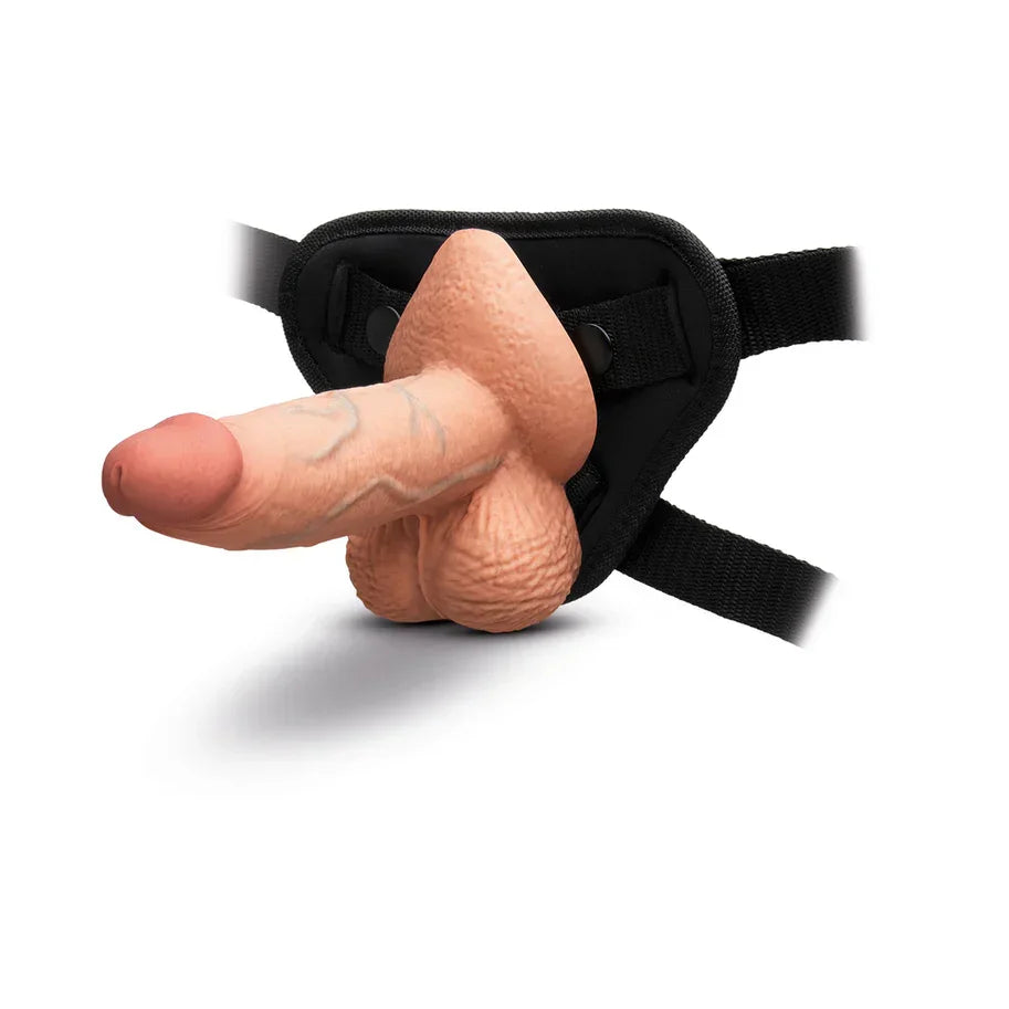 b-Vibe Slipskin Realistic Silicone Dildo 6 in. Girthy