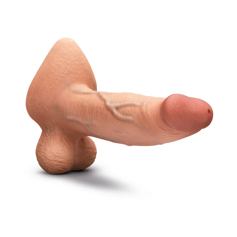 b-Vibe Slipskin Realistic Silicone Dildo 9 in. Girthy