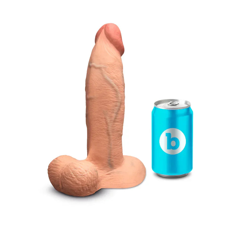b-Vibe Slipskin Realistic Silicone Dildo 9 in. Girthy