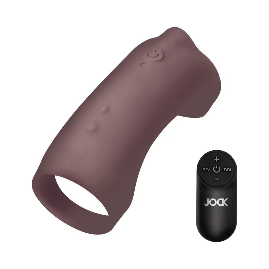 JOCK Vibrating Silicone Penis Sleeve JOCK Vibrating Silicone Penis Sleeve