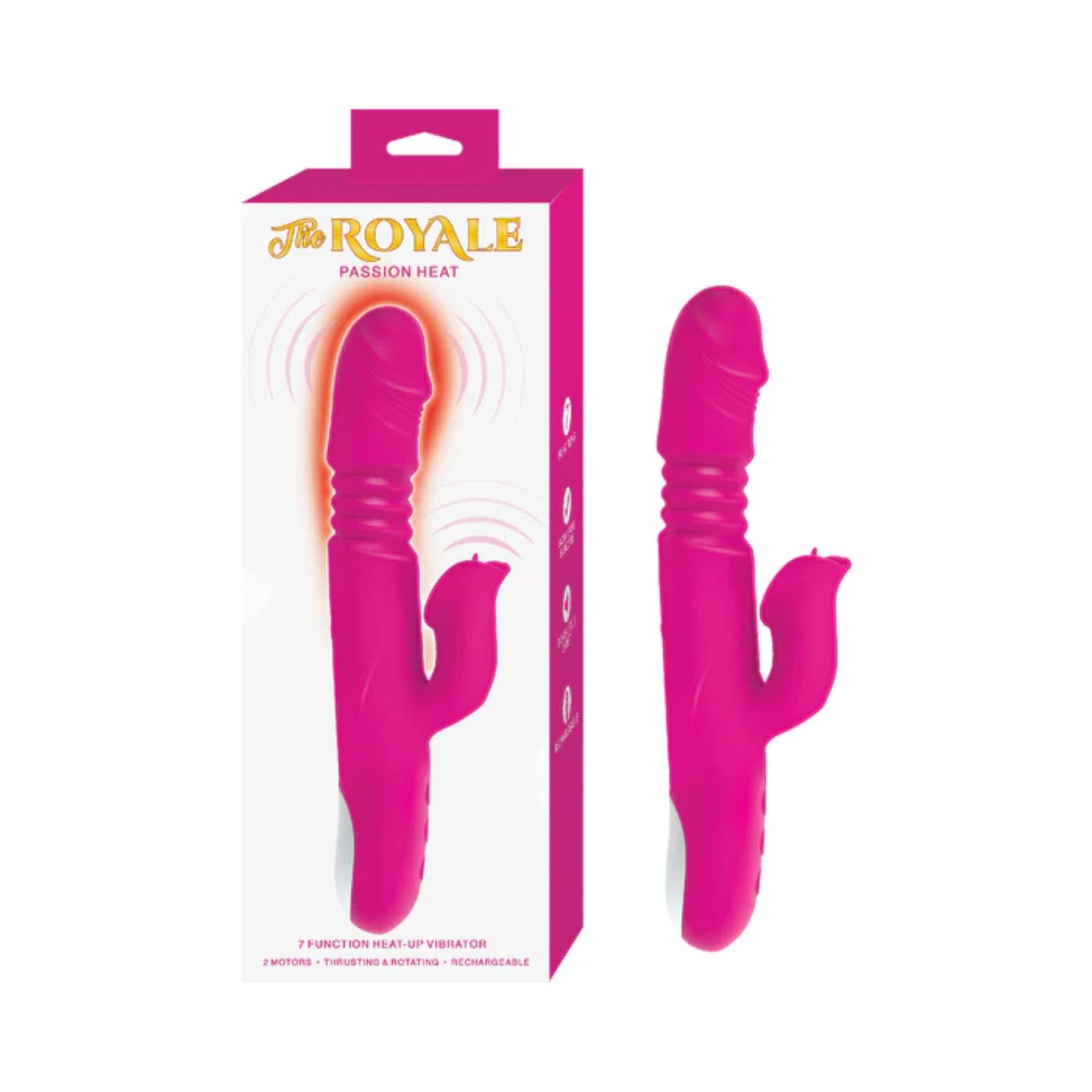 The Royal Passion Heat Rechargeable Silicone Warming Rabbit Vibrator
