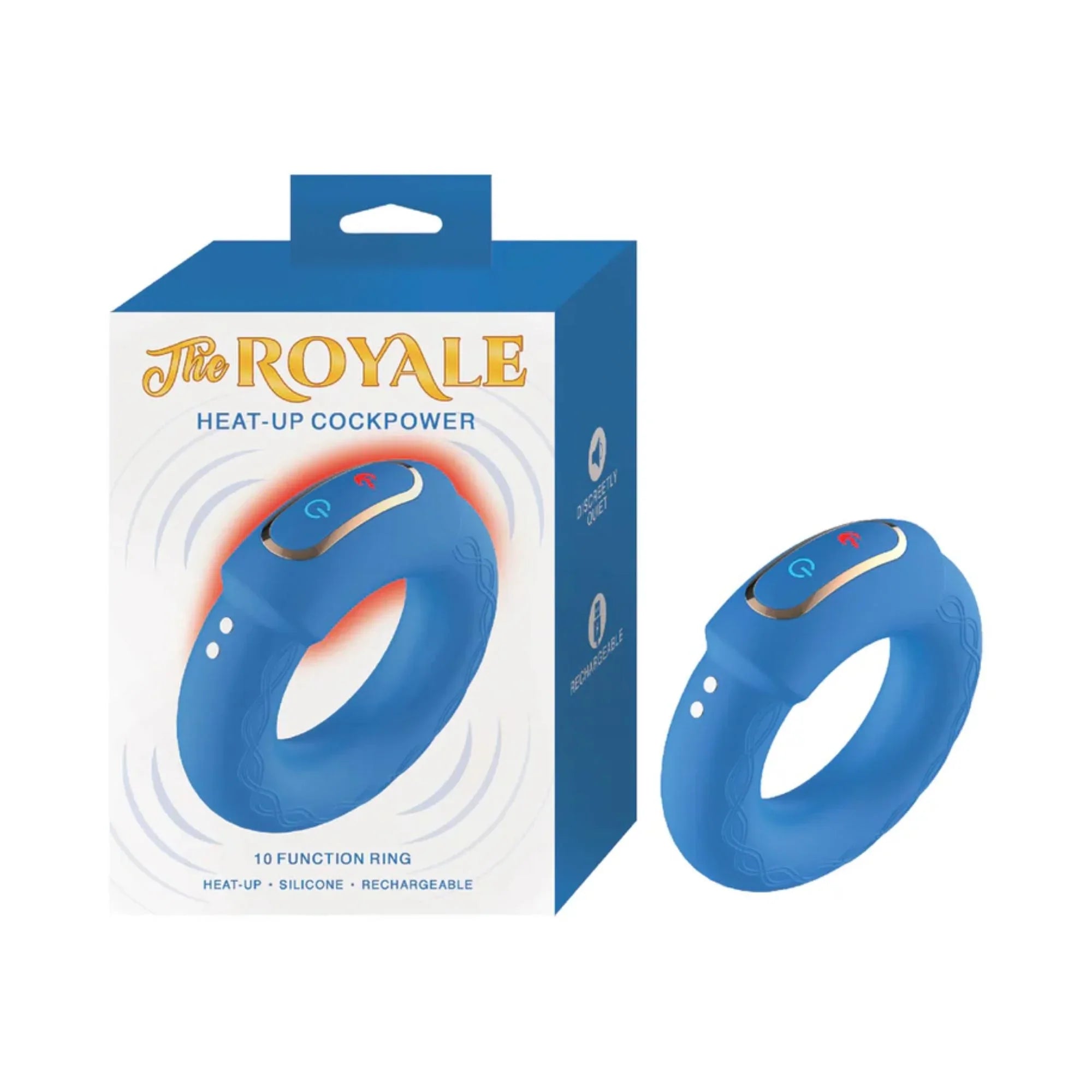 The Royale Heat-Up Cockpower – Rechargeable Vibrating & Warming Cock Ring