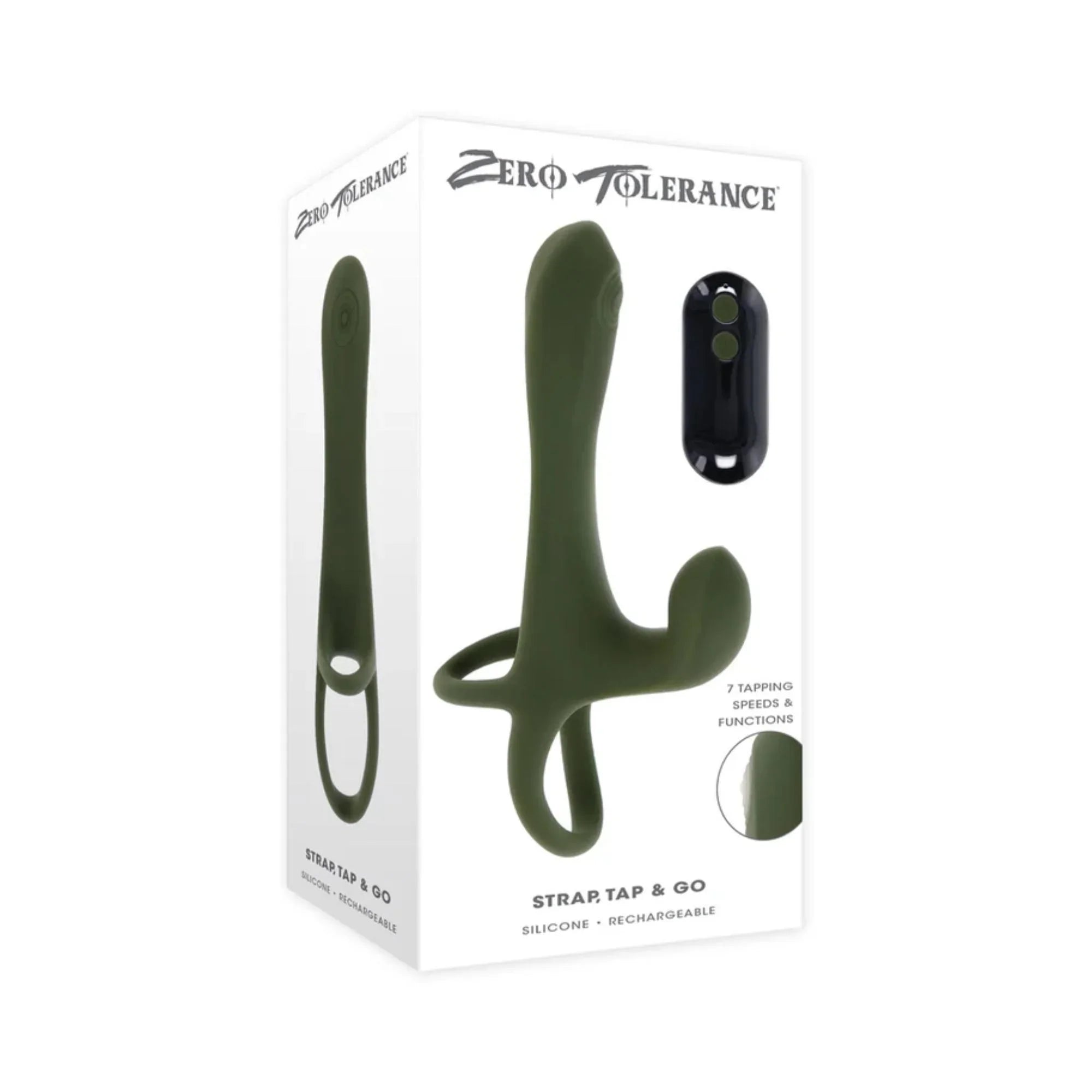 Zero Tolerance Strap Tap & Go Rechargeable Silicone Strapless Strap-On